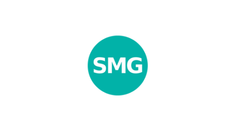 Логотип компании SMG реклама на видеоэкранах
