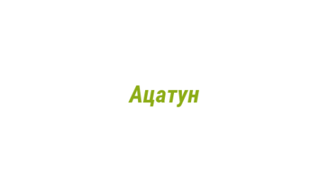 Логотип компании Ацатун