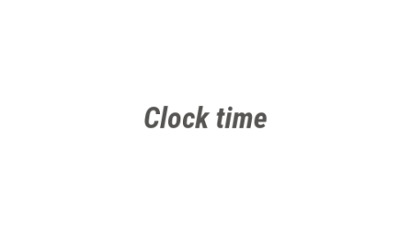 Логотип компании Clock time