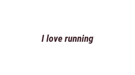 Логотип компании I love running