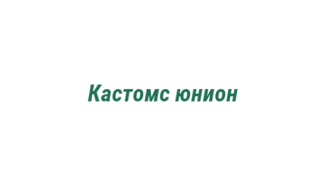 Логотип компании Кастомс юнион
