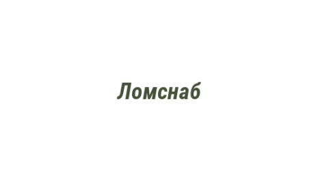 Логотип компании Ломснаб