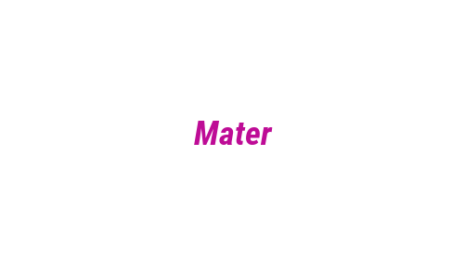 Логотип компании Mater