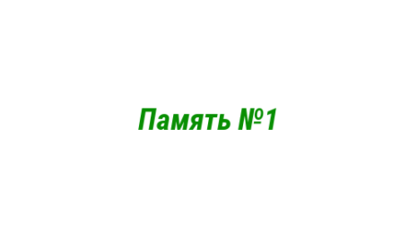 Логотип компании Память №1