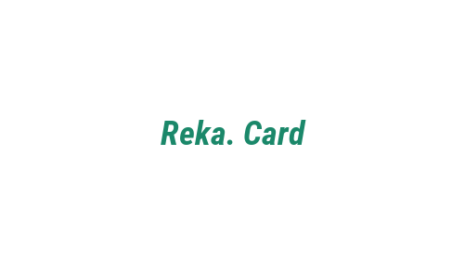 Логотип компании Reka. Card