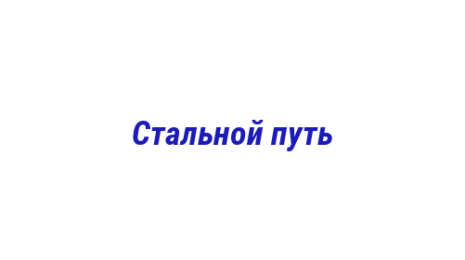 Логотип компании Стальной путь