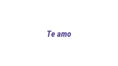Логотип компании Te amo