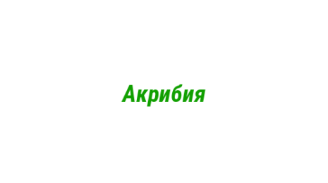 Логотип компании Акрибия