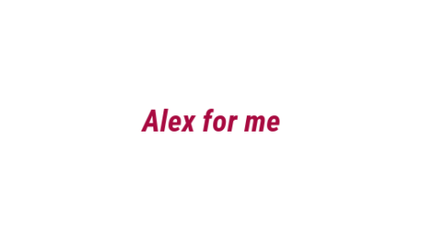 Логотип компании Alex for me