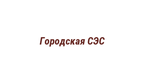Логотип компании Городская СЭС