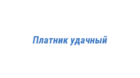Логотип компании Платник удачный