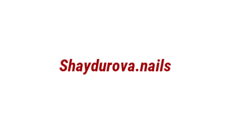 Логотип компании Shaydurova.nails
