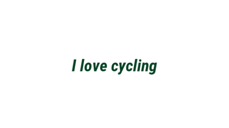 Логотип компании I love cycling