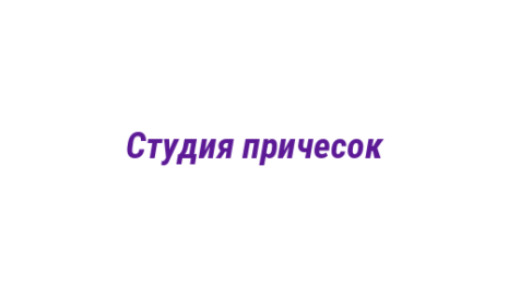 Логотип компании Студия причесок